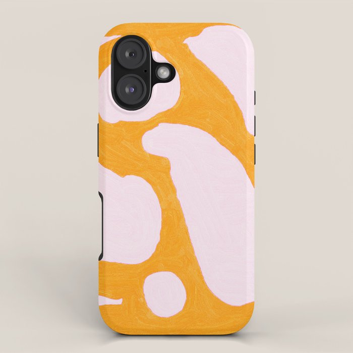 Abstract in Yellow and Cream iPhone Case Gallery Image 1