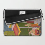 Dhanasri Ragini Antique Indian Painted Illustration Princess Pavilion Laptop Sleeve Gallery Image 2