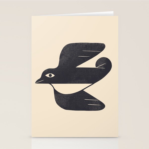 Minimal Blackbird No. 4 Stationery Card Gallery Image 2