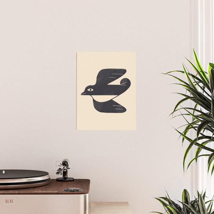 Minimal Blackbird No. 4 Poster Gallery Image 2