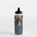 Flowers Inspired by PANTONE 17 1230 Mocha Mousse Water Bottle Gallery Image 3