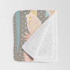 Retro Desert Oasis Throw Blanket Gallery Image 3