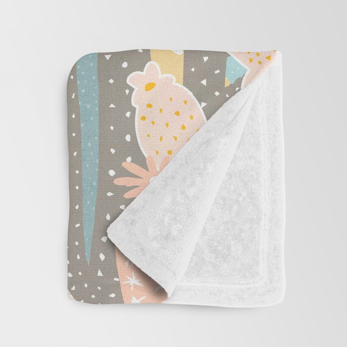 Retro Desert Oasis Throw Blanket Gallery Image 3
