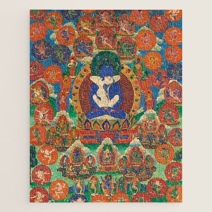 Mahayana Buddhist Samantabhadra Yab Yum Jigsaw Puzzle Gallery Image 1