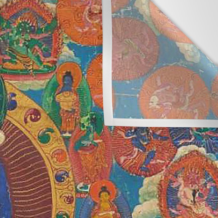 Mahayana Buddhist Samantabhadra Yab Yum Wall Tapestry Gallery Image 3