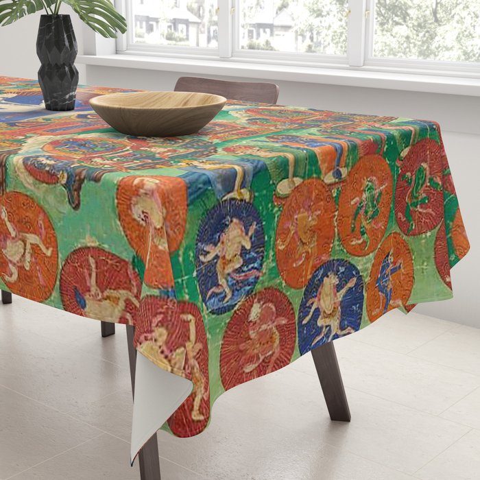 Mahayana Buddhist Samantabhadra Yab Yum Tablecloth Gallery Image 3
