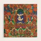 Mahayana Buddhist Samantabhadra Yab Yum Wood Wall Art Gallery Image 1