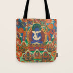 Mahayana Buddhist Samantabhadra Yab Yum Tote Bag Gallery Image 1