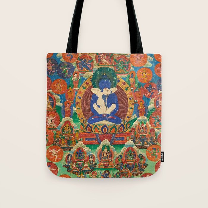 Mahayana Buddhist Samantabhadra Yab Yum Tote Bag Gallery Image 1