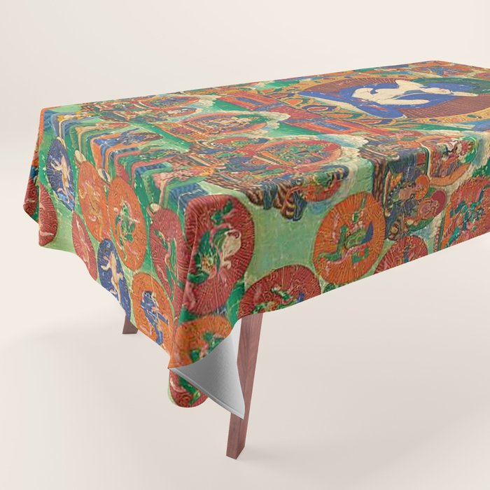 Mahayana Buddhist Samantabhadra Yab Yum Tablecloth Gallery Image 1