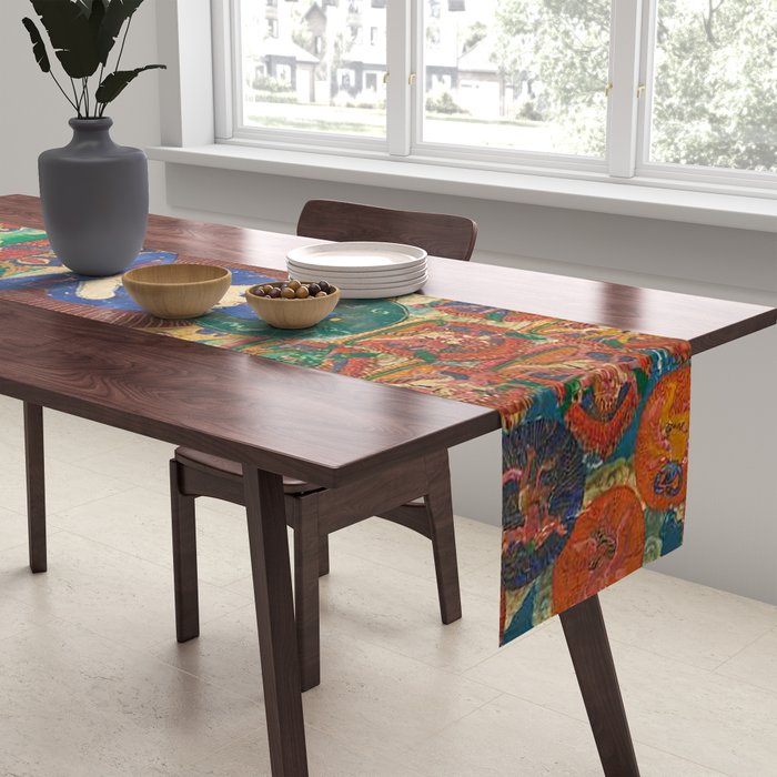 Mahayana Buddhist Samantabhadra Yab Yum Table Runner Gallery Image 2