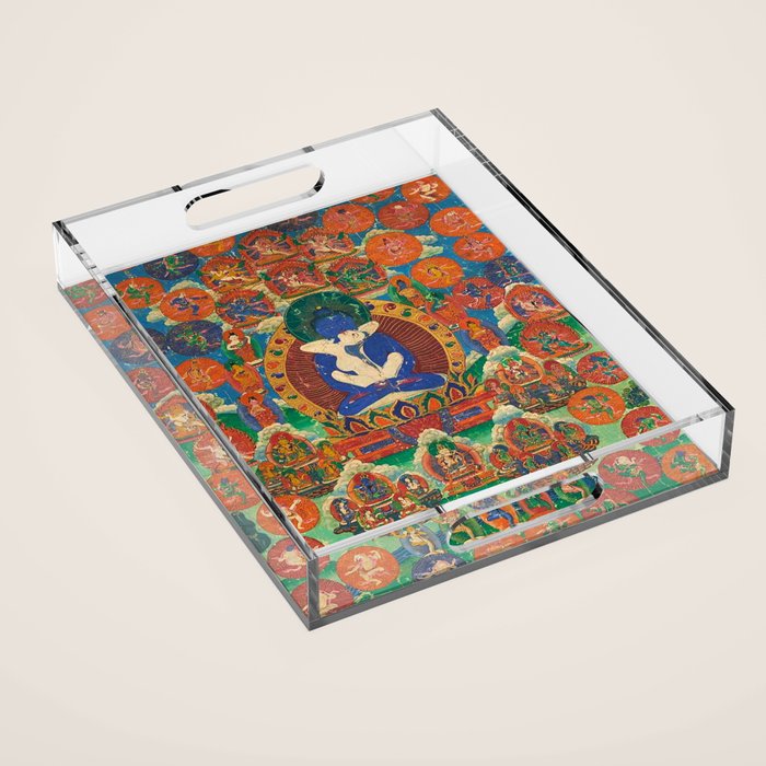 Mahayana Buddhist Samantabhadra Yab Yum Acrylic Tray Gallery Image 1