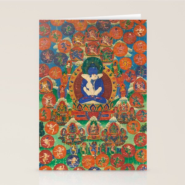 Mahayana Buddhist Samantabhadra Yab Yum Stationery Card Gallery Image 2