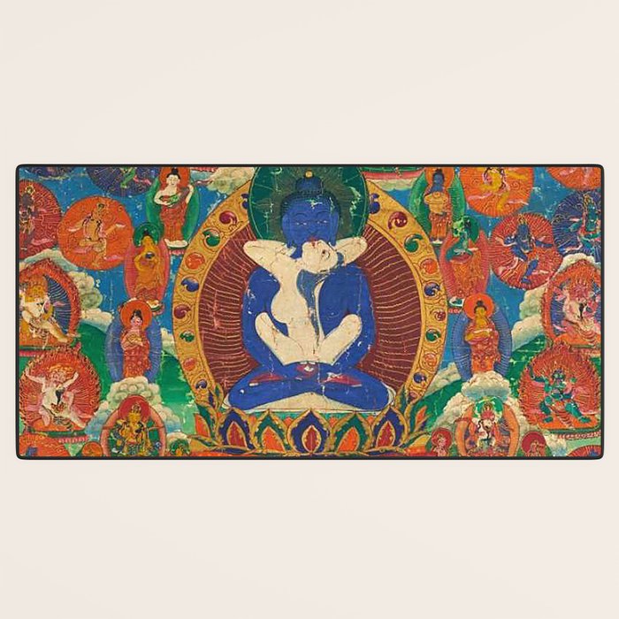 Mahayana Buddhist Samantabhadra Yab Yum Desk Mat Gallery Image 3