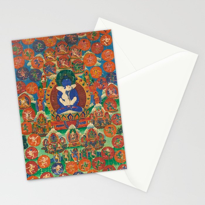Mahayana Buddhist Samantabhadra Yab Yum Stationery Card Gallery Image 2