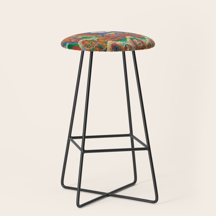 Mahayana Buddhist Samantabhadra Yab Yum Stool Gallery Image 1