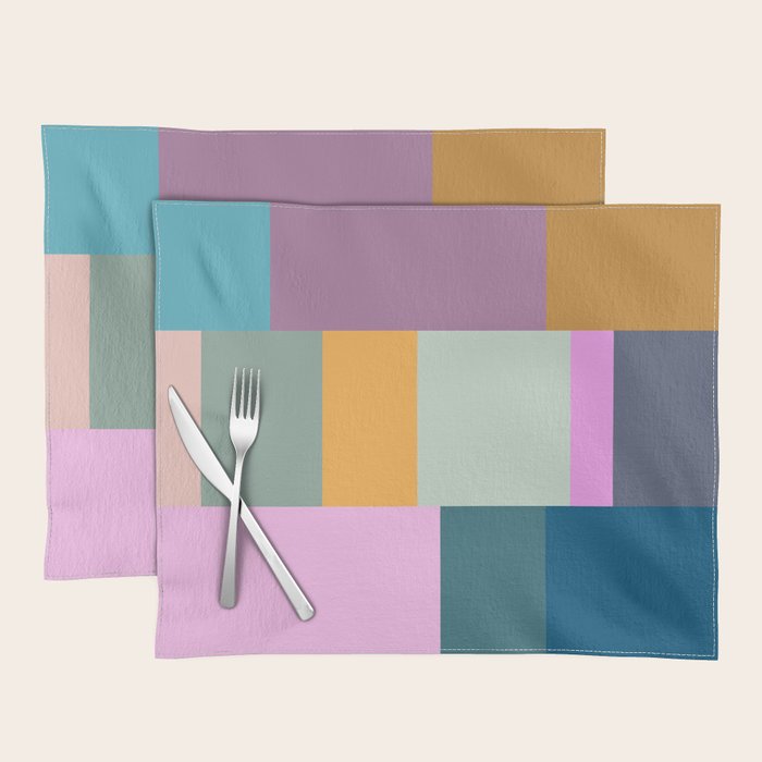 Playful Colorful Shapes 21  Placemat Gallery Image 1