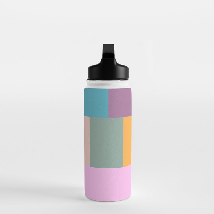 Playful Colorful Shapes 21  Water Bottle Gallery Image 3