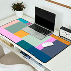 Playful Colorful Shapes 21  Desk Mat Gallery Image 2