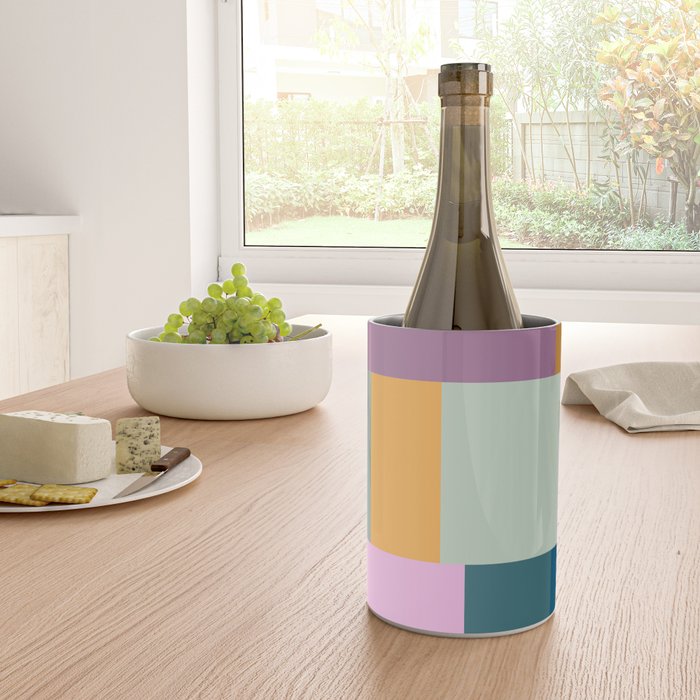 Playful Colorful Shapes 21  Wine Chiller Gallery Image 4