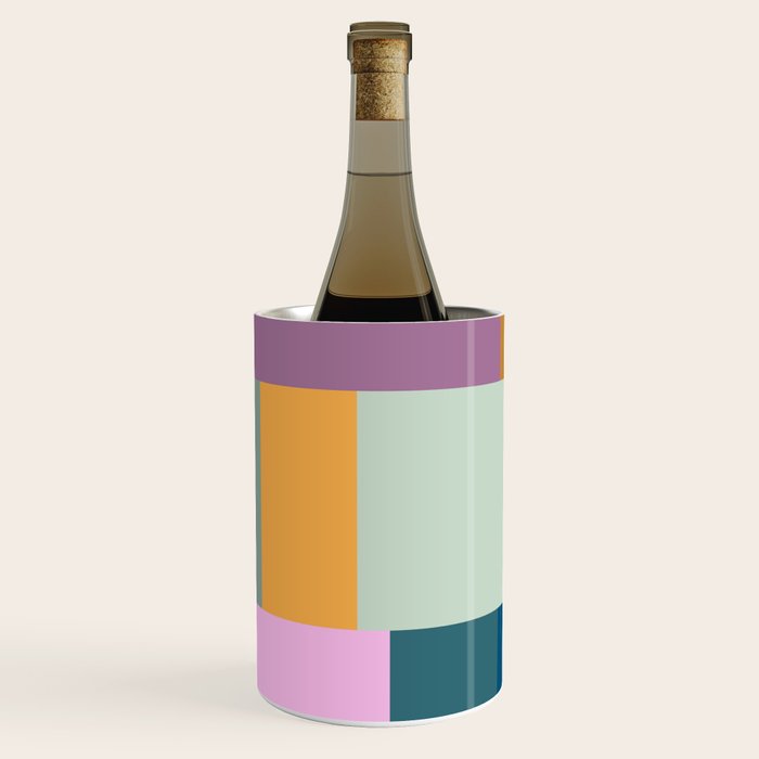 Playful Colorful Shapes 21  Wine Chiller Gallery Image 1