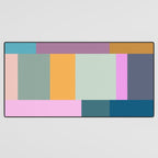 Playful Colorful Shapes 21  Desk Mat Gallery Image 3