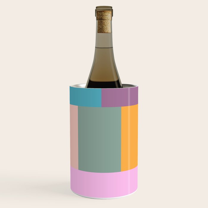 Playful Colorful Shapes 21  Wine Chiller Gallery Image 2