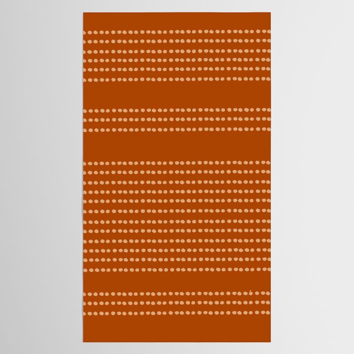 Spotted, African Pattern, in Terracotta Tablecloth Gallery Image 2