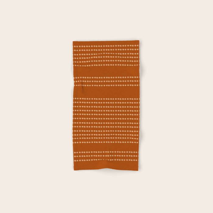 Spotted, African Pattern, in Terracotta Bath Towel Gallery Image 1