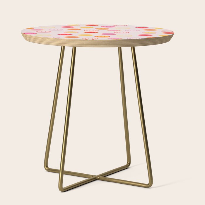 Smiling Faces Pattern Side Table Gallery Image 1