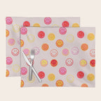 Smiling Faces Pattern Placemat Gallery Image 1