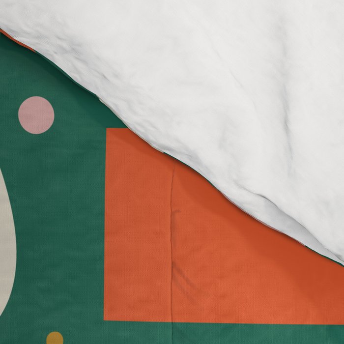 Abstract retro organic christmas shape pattern Comforter Gallery Image 4