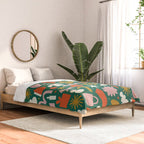 Abstract retro organic christmas shape pattern Comforter Gallery Image 2