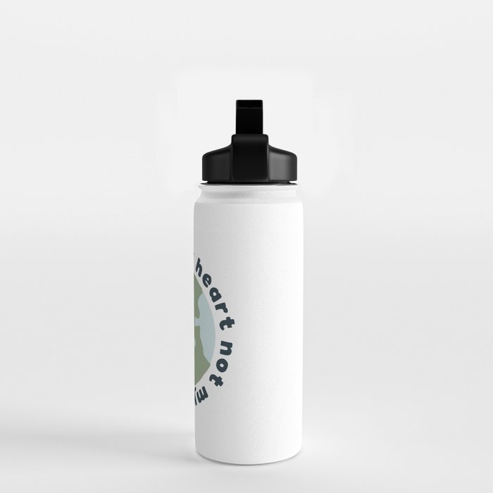 Warm my heart not my planet Water Bottle Gallery Image 2