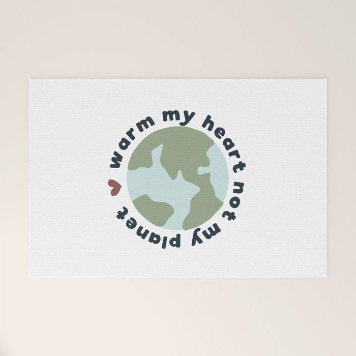 Warm my heart not my planet Welcome Mat Gallery Image 1