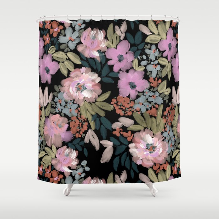 Viv Bloom Shower Curtain Gallery Image 1