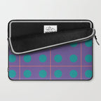 Retro Geometric Circle Grid Laptop Sleeve Gallery Image 2