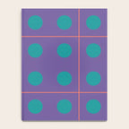 Retro Geometric Circle Grid Notebook Gallery Image 4