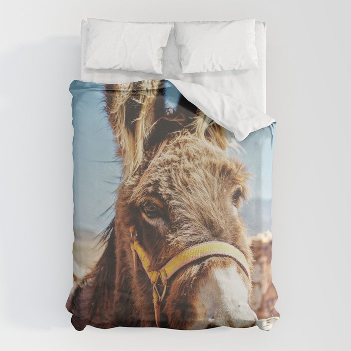 Donkey photo Duvet Cover Gallery Image 1