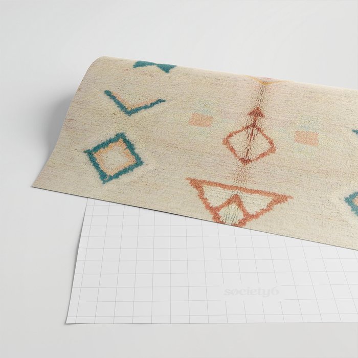 Vintage Moroccan Berber Carpet Wrapping Paper Gallery Image 2