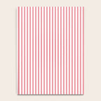 Fine Stripes Vertical Pattern Fresh Pink and White Notebook Gallery Image 4
