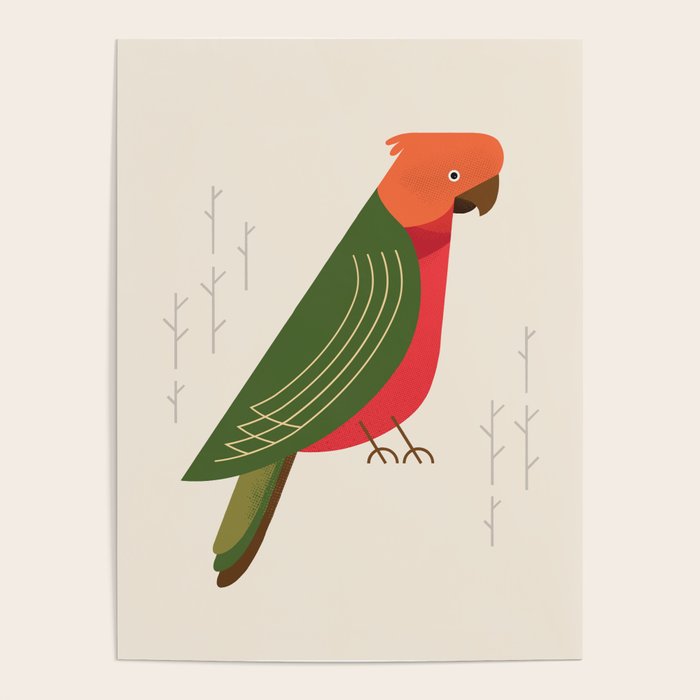 Australian King Parrot, Bird of Australia Poster Gallery Image 4