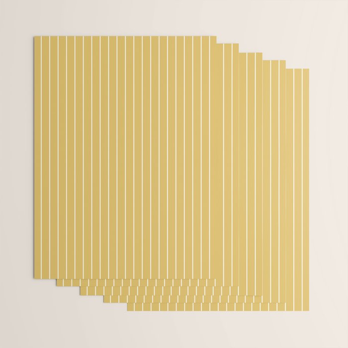 Minimal Arch XXXV Sunshine Yellow Modern Geometric Lines Wrapping Paper Gallery Image 3
