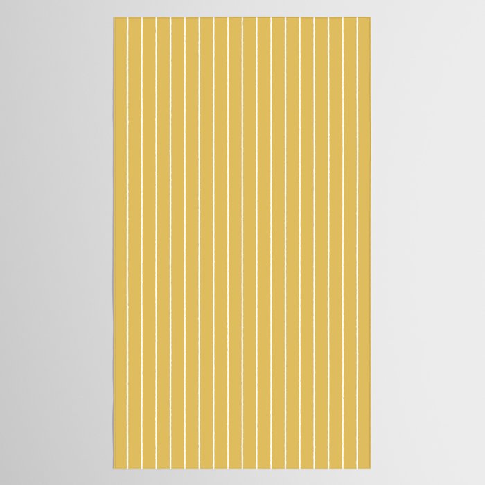 Minimal Arch XXXV Sunshine Yellow Modern Geometric Lines Tablecloth Gallery Image 2
