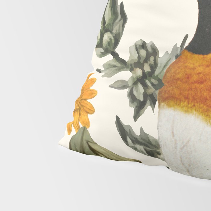 Little Bird and Flowers Pillow Sham Gallery Image 4
