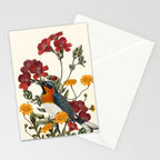 Little Bird and Flowers Stationery Card Gallery Image 2