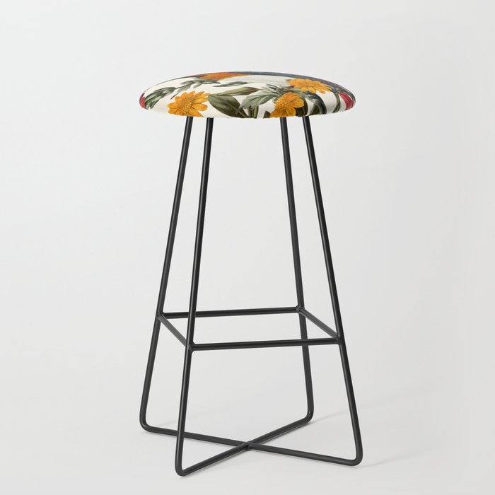 Little Bird and Flowers Stool Gallery Image 1