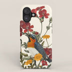 Little Bird and Flowers iPhone Case Gallery Image 1