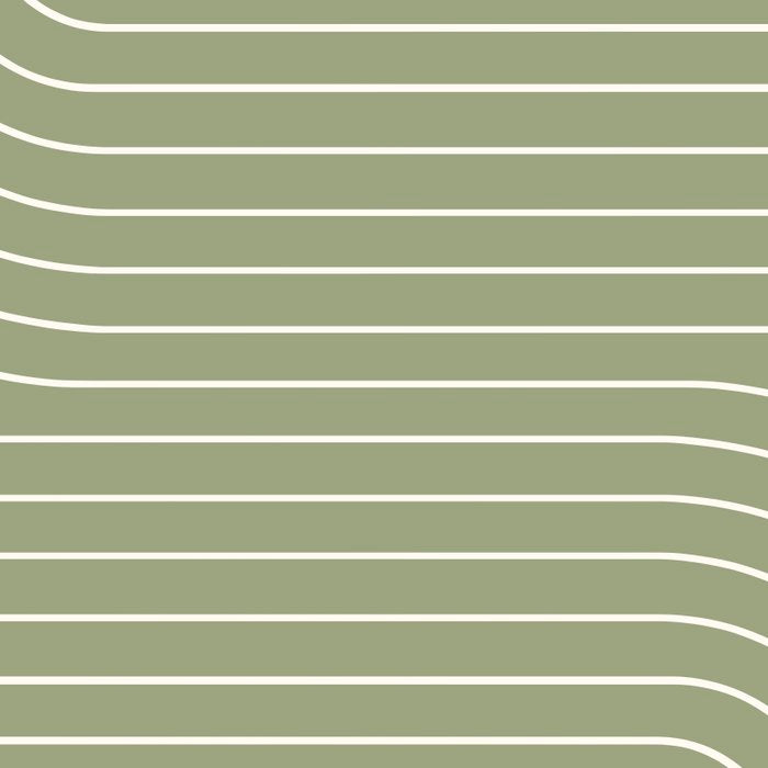 Minimal Line Curvature LXXXII Earthy Sage Green Mid Century Modern Arch Abstract Coffee Mug Gallery Image 2