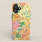 Yellow floral iPhone Case Gallery Image 1